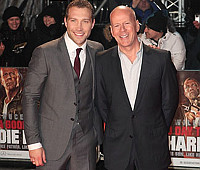 at the Die Hard 5 premiere