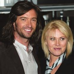 mr and mrs jackman at the premiere